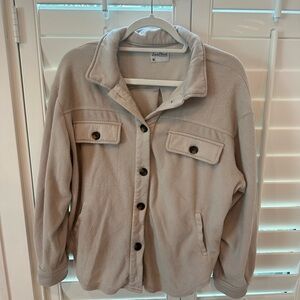 Cream Teddy Shacket